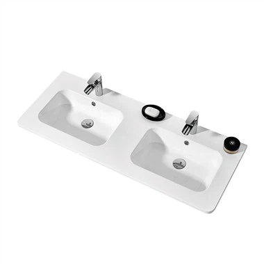 Fehér dupla mosogató felső